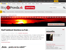 Tablet Screenshot of missellie.blog.pravda.sk
