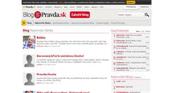 Desktop Screenshot of blog.pravda.sk