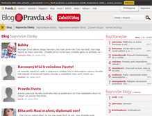 Tablet Screenshot of blog.pravda.sk