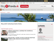Tablet Screenshot of cyrilsebo.blog.pravda.sk