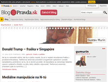 Tablet Screenshot of gumurin.blog.pravda.sk