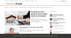 Desktop Screenshot of byvanie.pravda.sk