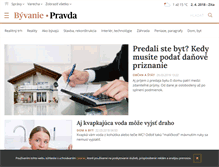 Tablet Screenshot of byvanie.pravda.sk