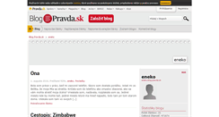 Desktop Screenshot of eneko.blog.pravda.sk