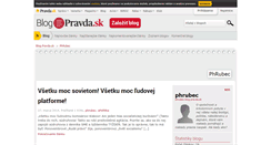 Desktop Screenshot of phrubec.blog.pravda.sk