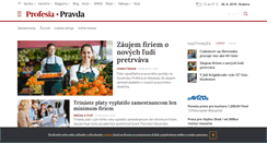 Desktop Screenshot of profesia.pravda.sk