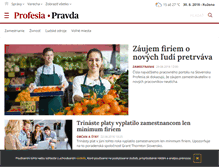 Tablet Screenshot of profesia.pravda.sk