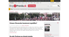 Desktop Screenshot of patricia.blog.pravda.sk