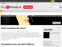 Tablet Screenshot of cokomilka.blog.pravda.sk