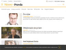 Tablet Screenshot of nazory.pravda.sk