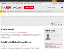 Tablet Screenshot of medeco.blog.pravda.sk