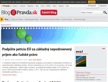Tablet Screenshot of anaj.blog.pravda.sk