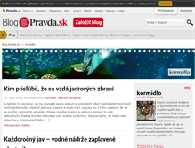Tablet Screenshot of kormidlo.blog.pravda.sk