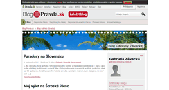 Desktop Screenshot of gabrielazavacka.blog.pravda.sk