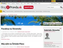 Tablet Screenshot of gabrielazavacka.blog.pravda.sk