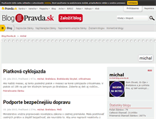 Tablet Screenshot of michal.blog.pravda.sk