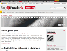 Tablet Screenshot of josezuna.blog.pravda.sk