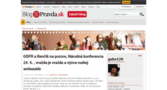 Desktop Screenshot of gabo126.blog.pravda.sk