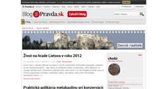 Desktop Screenshot of chobi.blog.pravda.sk