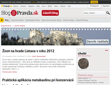 Tablet Screenshot of chobi.blog.pravda.sk