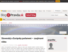 Tablet Screenshot of popelka.blog.pravda.sk