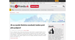 Desktop Screenshot of clovek.blog.pravda.sk