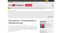 Desktop Screenshot of peter333.blog.pravda.sk