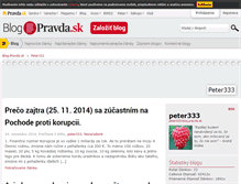 Tablet Screenshot of peter333.blog.pravda.sk