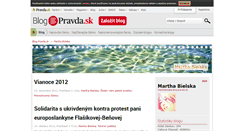 Desktop Screenshot of marthabielska.blog.pravda.sk