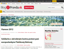 Tablet Screenshot of marthabielska.blog.pravda.sk