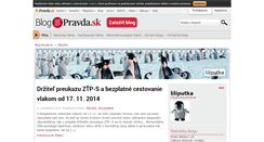 Desktop Screenshot of liliputka.blog.pravda.sk