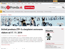 Tablet Screenshot of liliputka.blog.pravda.sk