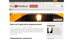 Desktop Screenshot of iwadamova.blog.pravda.sk