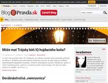 Tablet Screenshot of iwadamova.blog.pravda.sk