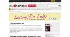 Desktop Screenshot of branok.blog.pravda.sk