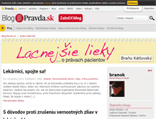 Tablet Screenshot of branok.blog.pravda.sk