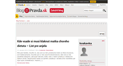 Desktop Screenshot of kvakavka.blog.pravda.sk