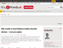Tablet Screenshot of kvakavka.blog.pravda.sk