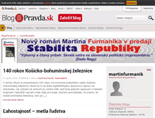 Tablet Screenshot of martinfurmanik.blog.pravda.sk