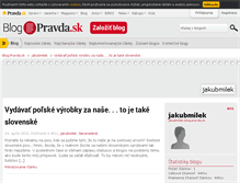 Tablet Screenshot of jakubmilek.blog.pravda.sk