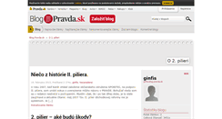 Desktop Screenshot of ginfis.blog.pravda.sk