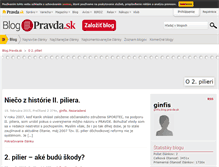 Tablet Screenshot of ginfis.blog.pravda.sk