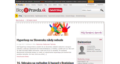 Desktop Screenshot of daimonion.blog.pravda.sk