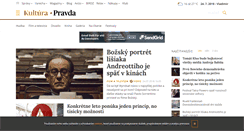 Desktop Screenshot of kultura.pravda.sk