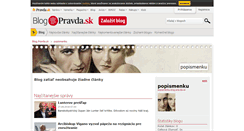 Desktop Screenshot of popismenku.blog.pravda.sk