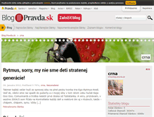 Tablet Screenshot of crna.blog.pravda.sk