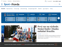 Tablet Screenshot of futbal.pravda.sk