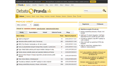 Desktop Screenshot of debata.pravda.sk