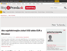 Tablet Screenshot of peterturciansky.blog.pravda.sk