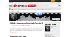 Desktop Screenshot of belak.blog.pravda.sk